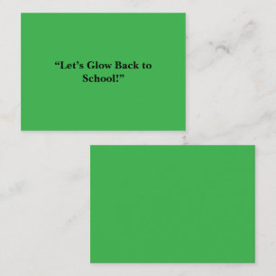 Platte Neon Groene Achtergrond – Schooltextuur Contactkaartje
