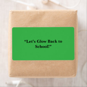 Platte neon groene achtergrond – schooltextuur etiket