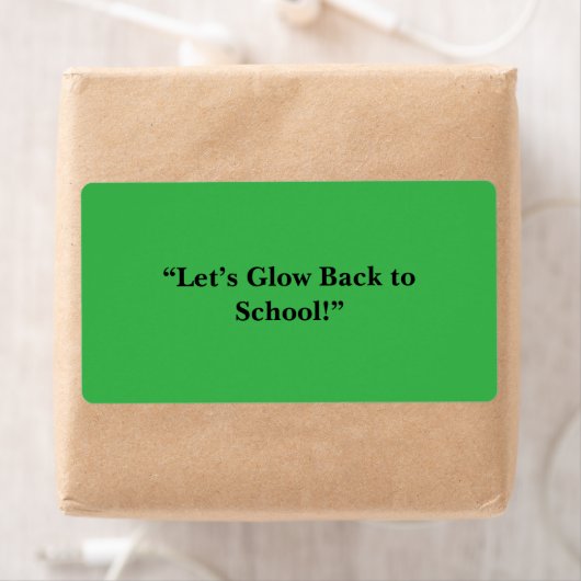 Platte neon groene achtergrond – schooltextuur etiket (Insitu)