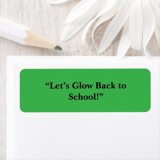 Platte Neon Groene Achtergrond – Schooltextuur Etiket (Insitu)