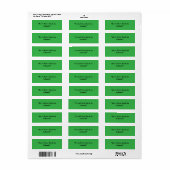 Platte Neon Groene Achtergrond – Schooltextuur Etiket (Full Sheet)