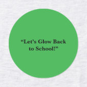 Platte neon groene achtergrond – schooltextuur labels (Design 1)