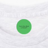 Platte neon groene achtergrond – schooltextuur labels (Aangebracht)
