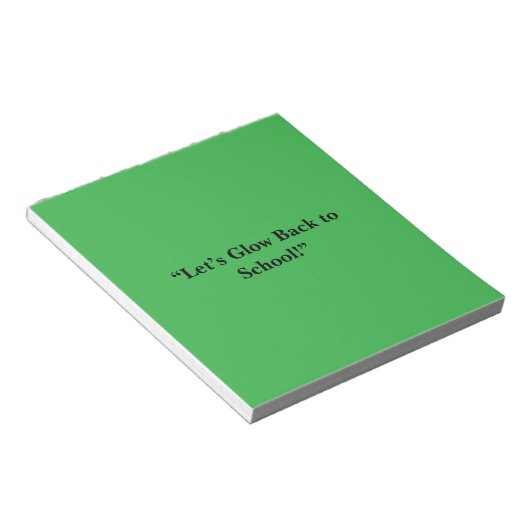 Platte Neon Groene Achtergrond – Schooltextuur Notitieblok (Schuin)