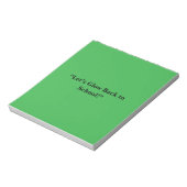 Platte Neon Groene Achtergrond – Schooltextuur Notitieblok (Linkerzijde)
