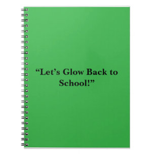 Platte Neon Groene Achtergrond – Schooltextuur Notitieboek