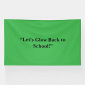 Platte neon groene achtergrond – schooltextuur spandoek (Horizontaal)