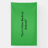 Platte neon groene achtergrond – schooltextuur spandoek (Verticaal)