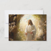 Platte noot Kaart Jesus Notitiekaartje (Voorkant)