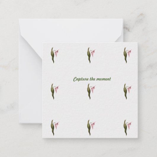 Platte noot notitiekaartje (Voorkant)