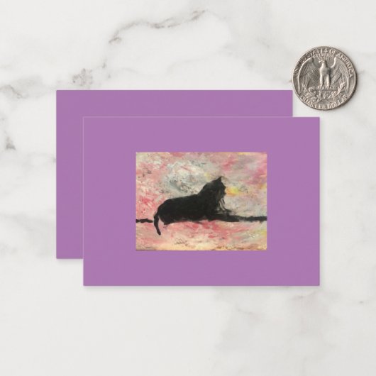 Platte Notecard Notitiekaartje (Voorkant / Achterkant in situ)