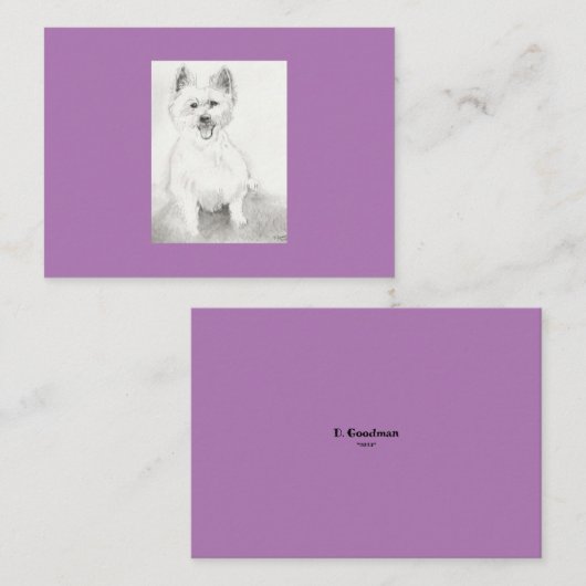 Platte Notecard Notitiekaartje (Voorkant / Achterkant)