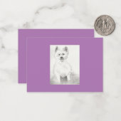 Platte Notecard Notitiekaartje (Voorkant / Achterkant in situ)