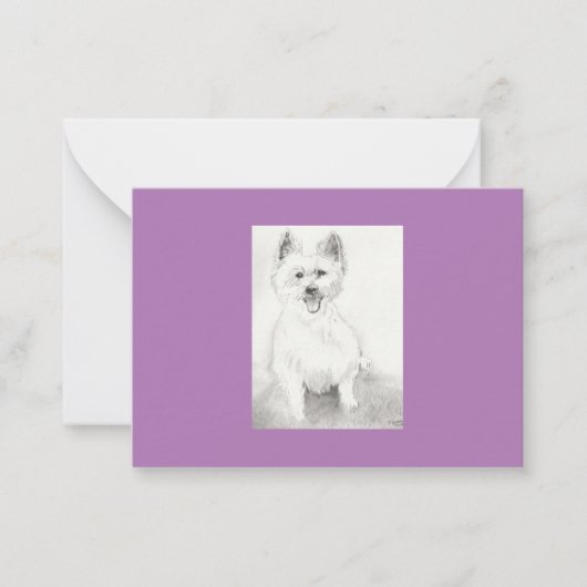 Platte Notecard Notitiekaartje (Voorkant)