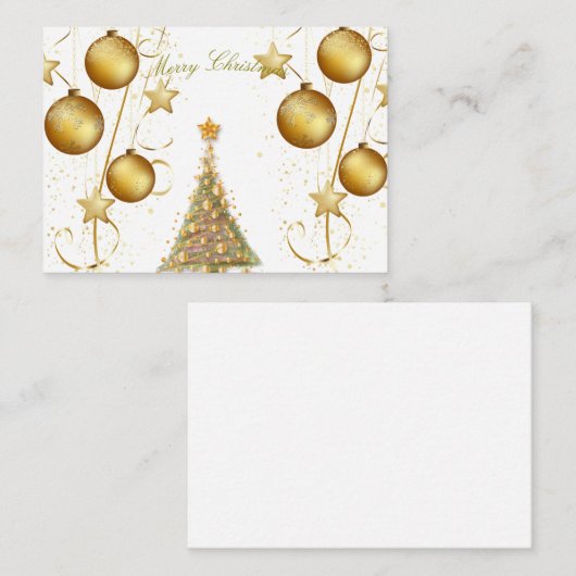 Platte Notenkaart Notitiekaartje (Voorkant / Achterkant)