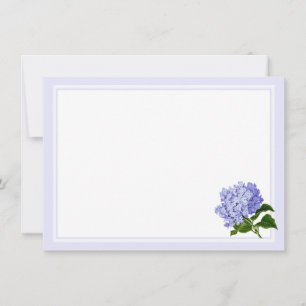 Platte Notitiekaart-Hydrangea Notitiekaartje