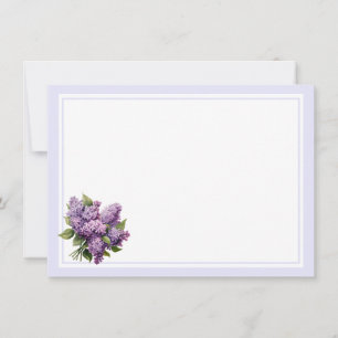 Platte Notitiekaart-Lilacs Notitiekaartje
