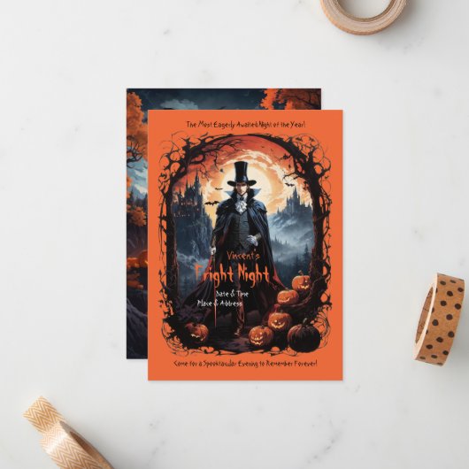 Platte Notitiekaart Notitiekaartje (Voorkant / Achterkant in situ)