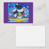 Platte notitiekaart notitiekaartje (Voorkant / Achterkant)