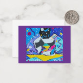 Platte notitiekaart notitiekaartje (Voorkant / Achterkant in situ)