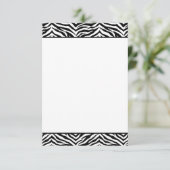 Platte Notitiekaart-Zebradruk (Staand voorkant)
