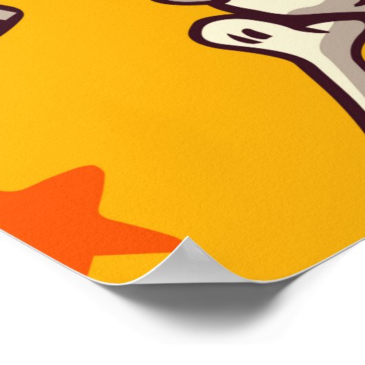 Platte ontwerppatronen Halloween-thema achtergrond Poster (Hoek)