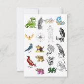 Platte Opslagdatum Kaarten Trouw Uitnodiging Elega (Achterkant)