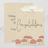 Platte paddenstoel Kaart (Voorkant / Achterkant)