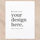 Platte papieren vel Uw ontwerp Upload 8,5" x 11"