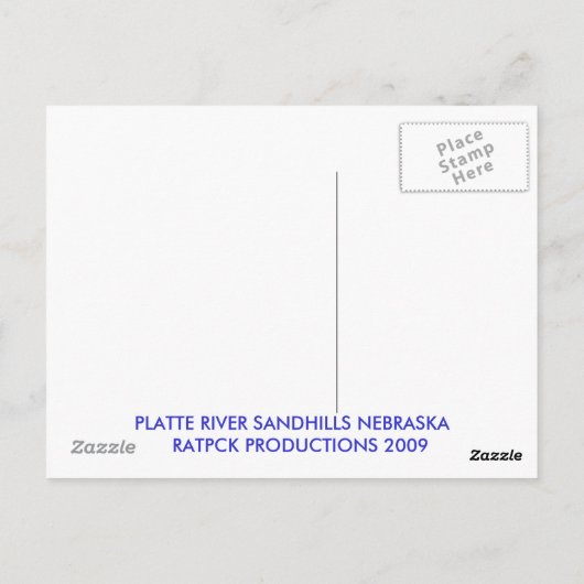 PLATTE RIVER BRIEFKAART (Achterkant)