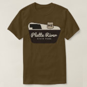 Platte River State Park Nebraska Welkomstbord T-shirt (Design voorkant)
