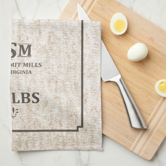 platte rugzak theedoek (Quarter Fold)