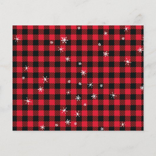 Platte rustieke auto kerstfeest uitnodiging (Achterkant)