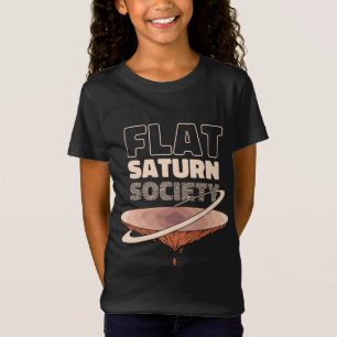 Platte Saturn Vereniging Wetenschap Ontwerp T-shirt