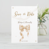 Platte Save The Date Kaart (Staand voorkant)