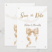 Platte Save The Date Kaart (Voorkant / Achterkant)