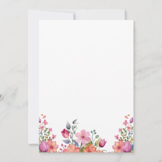 Platte Save The Date kaart (Achterkant)