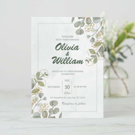 Platte Save The Date Kaart (Staand voorkant)