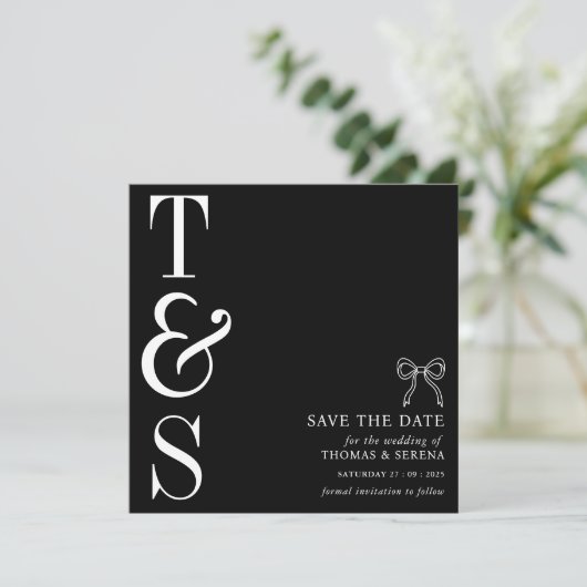 Platte Save The Date Kaart (Staand voorkant)