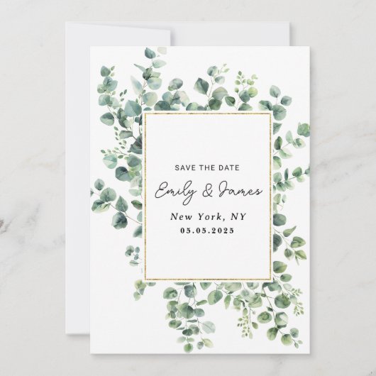 Platte Save The Date Kaart (Voorkant)