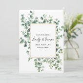 Platte Save The Date Kaart (Staand voorkant)