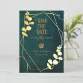 Platte Save The Date Kaart (Staand voorkant)