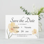 Platte Save The Date Kaart (Staand voorkant)