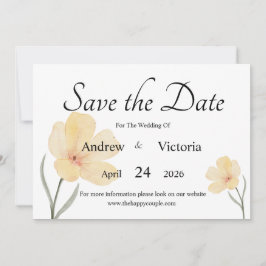 Platte Save The Date Kaart