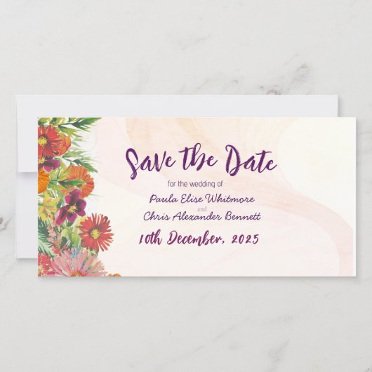 Platte Save The Date Kaart (Voorkant)