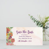 Platte Save The Date Kaart (Staand voorkant)
