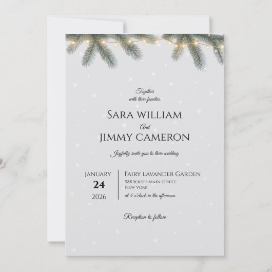 Platte Save The Date Kaart (Voorkant)