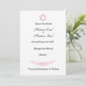 Platte Save The Date Kaart (Staand voorkant)