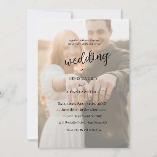 Platte Save The Date Kaart (Voorkant)