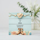 Platte Save The Date Kaart (Staand voorkant)